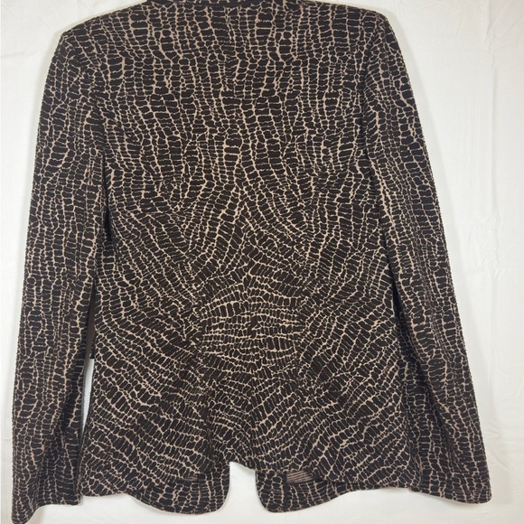 Armani Collezioni Black and Brown Textured Blazer - Picture 2 of 7